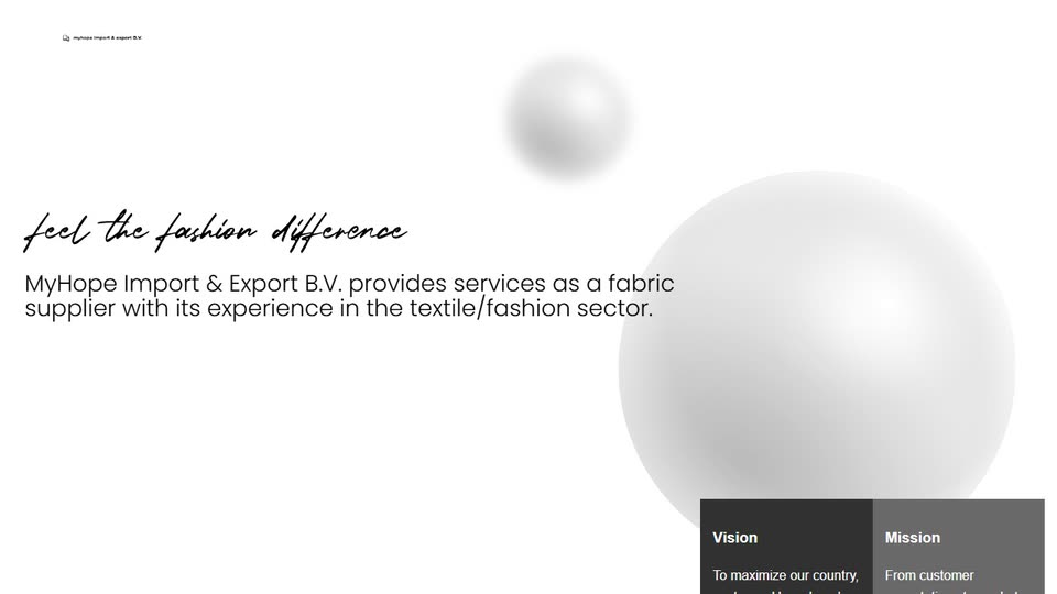 Fragment van de website van MyHope